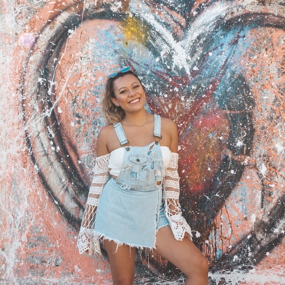 LF Denim - Lf store overall skort skirt